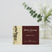 建築家の~のゴシック建築のデザイン 名刺 (スタンド正面)