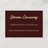 建築家の~のゴシック建築のデザイン 名刺 (裏面)