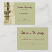 建築家の~のゴシック建築のデザイン 名刺 (正面/裏面)