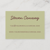 建築家の~のゴシック建築のデザイン 名刺 (裏面)