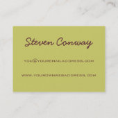 建築家の~のゴシック建築のデザイン 名刺 (裏面)