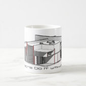 建築家はモデルマグとのそれをします コーヒーマグカップ (中央)