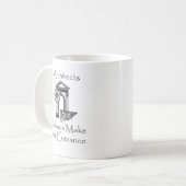 建築家は入口を常に作ります コーヒーマグカップ (正面左)