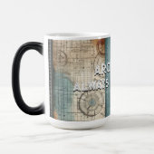 建築家は常に計画を持っている、建築家のためのギフト モーフィングマグカップ (左)