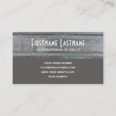 建築家エレガントグレイれんが壁2トーン 名刺 (裏面)