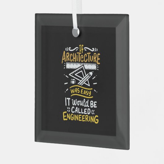 建築家ギフト ガラスオーナメント (正面左)