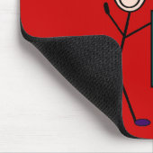 建築家ギフト – スティック人のデザイン マウスパッド (コーナー)