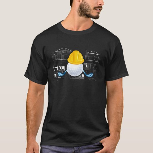 建築家ゴルフ及び建築 Tシャツ (正面)