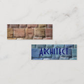 建築家サンドストーンブルーI スキニー名刺 (正面/裏面)