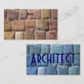 建築家サンドストーンブルーI 名刺 (正面/裏面)