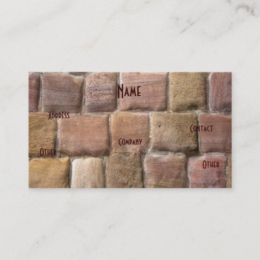 建築家サンドストーンブルーI 名刺 (正面)