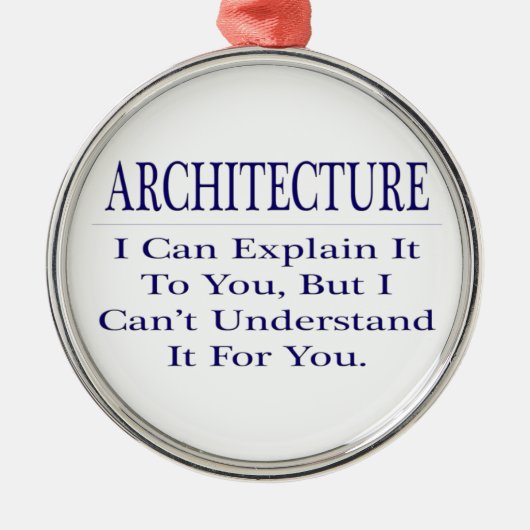 建築家ジョーク…説明が分からない メタルオーナメント (正面)