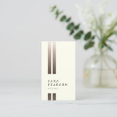 建築家ダブルフェイク金ゴールドストライプ 名刺 (スタンド正面)