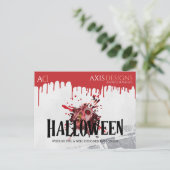 建築家ハロウィーンゾンビと血の挨拶 シーズンポストカード (スタンド正面)