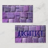 建築家パープルサンドストーンI 名刺 (正面/裏面)