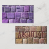 建築家パープルサンドストーンI 名刺 (正面/裏面)