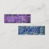 建築家パープルブルーサンドストーンI スキニー名刺 (正面/裏面)