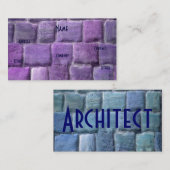 建築家パープルブルーサンドストーンI 名刺 (正面/裏面)