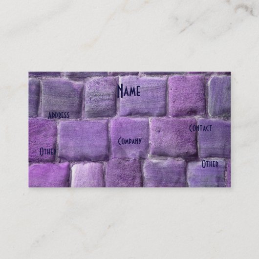 建築家パープルブルーサンドストーンI 名刺 (正面)