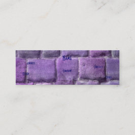 建築家パープルブルー砂岩 スキニー名刺