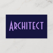 建築家パープルブルー砂岩 名刺 (裏面)