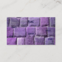 建築家パープルブルー砂岩 名刺