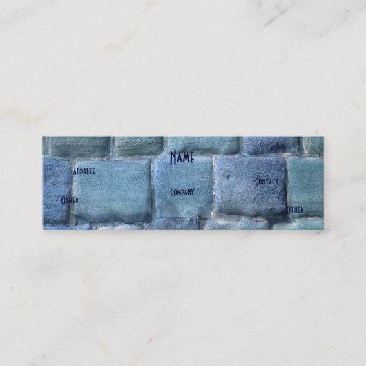 建築家ブルーサンドストーン スキニー名刺 (正面)