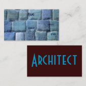 建築家ブルーサンドストーン 名刺 (正面/裏面)