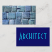 建築家ブルーサンドストーン 名刺 (正面/裏面)