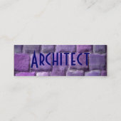 建築家ブルーパープルサンドストーンI スキニー名刺 (裏面)