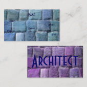 建築家ブルーパープルサンドストーンI 名刺 (正面/裏面)