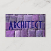 建築家ブルーパープルサンドストーンI 名刺 (裏面)