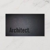 建築家ミニマルはっきりした文字ブエレガントラック 名刺 (正面)