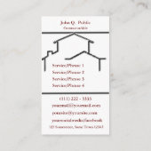 建築家修理名刺 名刺 (裏面)