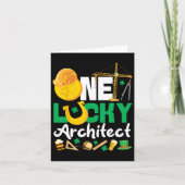 建築家学生建築St patricks dayワン カード (正面)