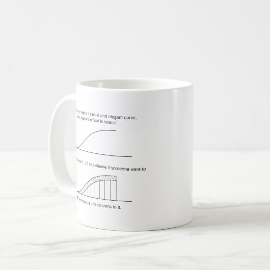 建築家対エンジニア コーヒーマグカップ (正面左)