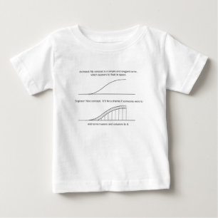建築家対エンジニア ベビーTシャツ
