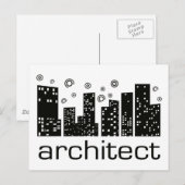 建築家建物カッコいいデザイン! ポストカード (正面/裏面)
