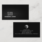 建築家建築建物モノグラム 名刺 (正面/裏面)