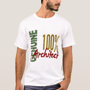 建築家本物100% Tシャツ