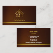 建築家|のモダン 名刺 (正面/裏面)