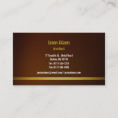 建築家|のモダン 名刺 (裏面)