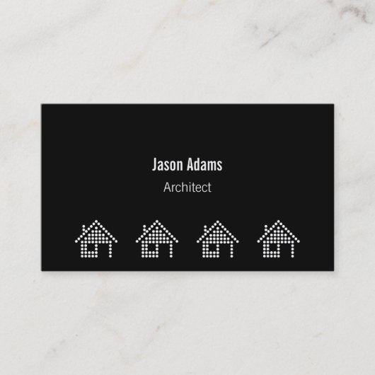 建築家|のモダン 名刺 (正面)