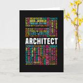 建築家 カード (黄色い花)