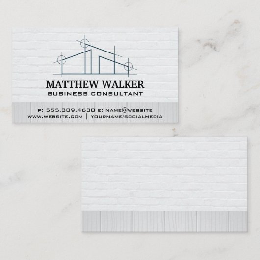 建築家 | ホーム修理サービス名刺 名刺 (正面/裏面)