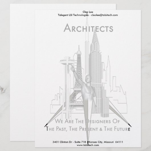 建築家 レターヘッド (正面/裏面)