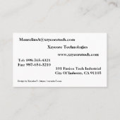 建築家 名刺 (裏面)