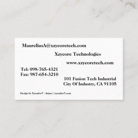 建築家 名刺 (裏面)