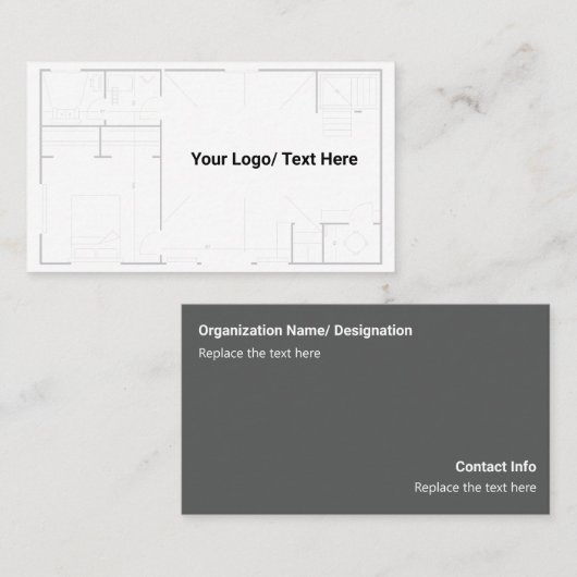建築家 名刺 (正面/裏面)