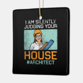 建築家 – 家の判断 セラミックオーナメント (左)